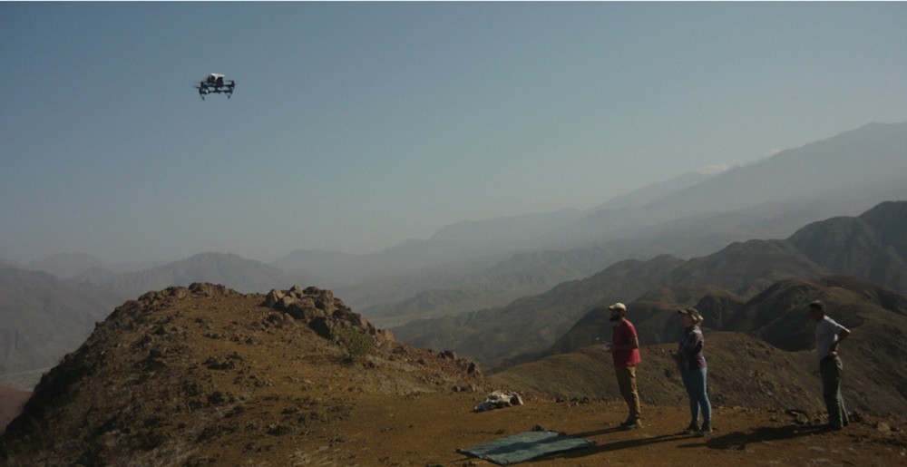 Flying drone in Peru 2017